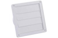 Nedco lamellenrooster rand - 155 x 155 mm - Ø 100 - 130 mm - wit - 62500600 - thumbnail