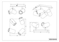 Trio Plafond opbouwspotMarley - 802430480 - thumbnail