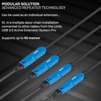 Lindy Actieve USB 3.0 Verlengkabel Pro 10m - thumbnail