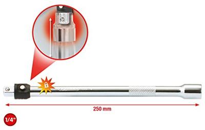 KS Tools 919.1406 9191406 Dopsleutelverlenging Aandrijving 1/4 (6.3 mm) 250 mm 1 stuk(s)