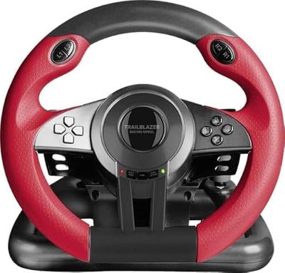 SpeedLink TRAILBLAZER Racing Wheel Stuurwiel USB PlayStation 3, PlayStation 4, PlayStation 4 Slim, PlayStation 4 Pro, PC, Xbox One, Xbox One S Rood/zwart Incl.