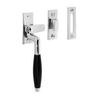 De Oude Deurklink Raamsluiting klassiek, verstevigd, glanzend nikkel, links - thumbnail