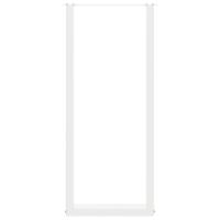Bartafelpoten 2 st U-vormig 50x(100-101) cm staal wit - thumbnail
