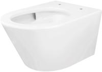 Saqu hangtoilet met PowerFlush mat wit - thumbnail