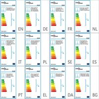 VidaXL Kroonluchter met kralen rond 3xe14 goudkleurig - thumbnail