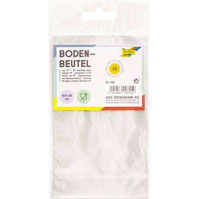 Bodemzak folia 115x190mm 10 stuks transparant