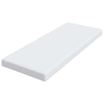 Matraspads Wit 70 x 200 cm 100% polyester jacquard stof Matraspads Wit 70 x 200 cm 100% polyester jacquard stof