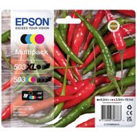 Epson inktcartridge 503XL/503, 165 - 550 pagina's, OEM C13T09R94010, 4 kleuren - thumbnail