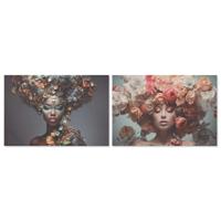 Schilderij Home ESPRIT Bedrukt Modern 120 x 3 x 80 cm (2 Stuks) - thumbnail