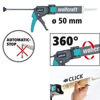 Siliconenpistool Wolfcraft MG310 Groen - thumbnail