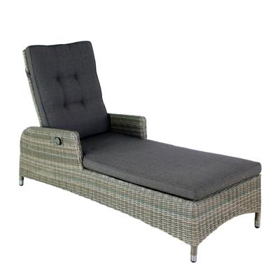 Ligbed Long Beach Chocolate Taupe D 162 x B 68 x H 105 cm Oosterik Home - Oosterik home