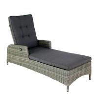 Ligbed Long Beach Chocolate Taupe D 162 x B 68 x H 105 cm Oosterik Home - Oosterik home - thumbnail