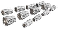 Vigor V1897 Dopsleutelinzetset 1/4 (6.3 mm) 17-delig - thumbnail