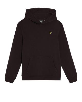 Lyle & Scott winter hoodie jongens - zwart - brush