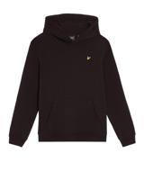 Lyle & Scott winter hoodie jongens - zwart - brush - thumbnail