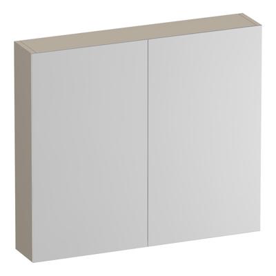 Brauer Impress Spiegelkast 80 cm - zonder Verlichting - Met 2 Dubbelzijdige Spiegeldeuren - Mat Beige
