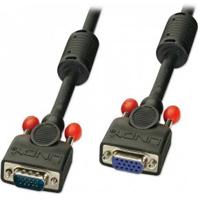 LINDY 36391 VGA-kabel VGA Verlengkabel VGA-stekker 15-polig, VGA-bus 15-polig 0.50 m Zwart - thumbnail