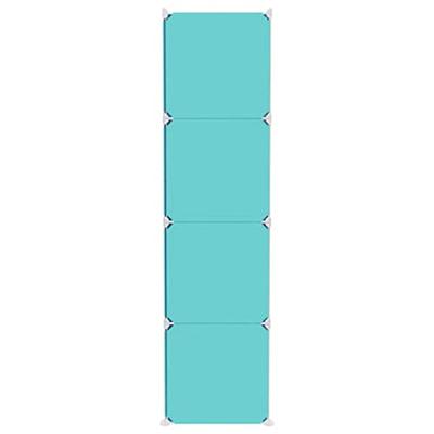 Kinderopbergmeubel met 12 vakken polypropeen groen