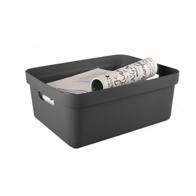 Sigma Home Opbergbox 24L antraciet Sigma Home Opbergbox 24L antraciet