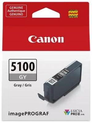 Canon PFI-5100 GY inktcartridge 1 stuk(s) Origineel Grijs Canon PFI-5100 GY inktcartridge 1 stuk(s) Origineel Grijs