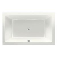 Ligbad Inbouw Xenz Society Rechthoek 1-2 Persoons Duobad 120x190x50cm Acryl Edelweiss Mat met Poten - thumbnail