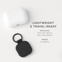 Satechi FindAll vegan-lederen sleutelhanger met FindMy - Black - thumbnail