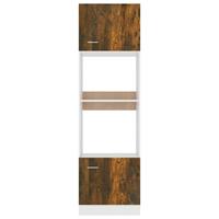 Magnetronkast Lyon 60x57x207 cm bewerkt hout gerookt eiken - thumbnail