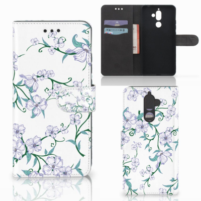 Nokia 7 Plus Uniek Hoesje Blossom White Nokia 7 Plus Uniek Hoesje Blossom White