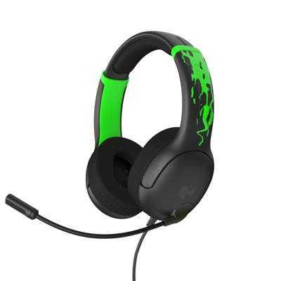 PDP Gaming Airlite Wired Stereo Headset - Jolt Green (Glow in the Dark)