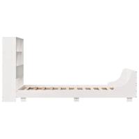 Bedframe zonder matras massief grenenhout wit 90x200 cm - thumbnail