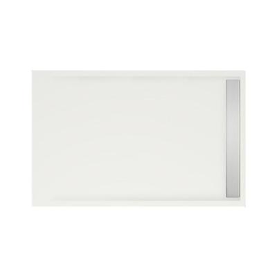 MegaBath Douchebak Easy Tray 140X90X5 cm Wit Mat Of Glans - Douchebak Mat Wit
