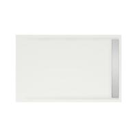 MegaBath Douchebak Easy Tray 140X90X5 cm Wit Mat Of Glans - Douchebak Mat Wit - thumbnail
