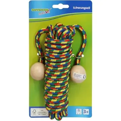 Schommeltouw met houten ballen, lengte 5m