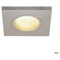 SLV InbouwspotDolix Out GU10 Square voor buiten grijs - 1001171 - thumbnail