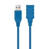 Verlengkabel USB NANOCABLE 10.01.0902-BL 2 m Blauw (1 Stuks) - thumbnail