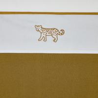 Meyco baby wieglaken Cheetah animal 75x100 cm honey gold - thumbnail