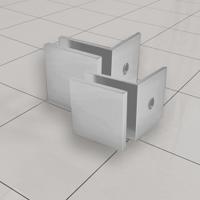 Glaskoppeling Set BWS tbv Inloopdouche Profielloos Chroom Boss & Wessing - thumbnail