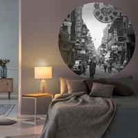 WallArt behangcirkel hong kong the old days 190 cm - thumbnail
