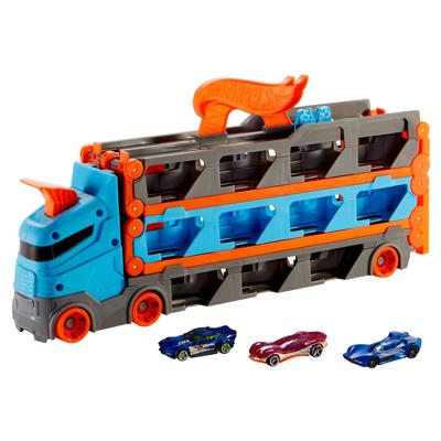 Hot Wheels City racebaanlanceerder + 3 auto's
