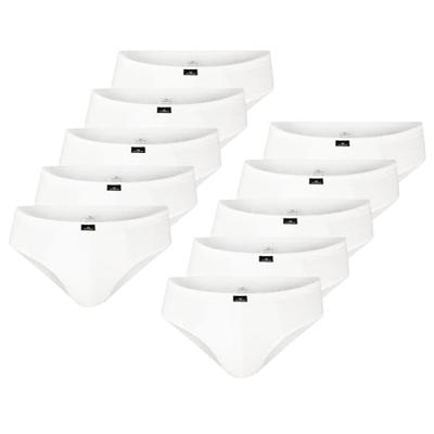 5-pack heren slips wit - 740921 - Wit mannen ondergoed 100% katoen - L - Onderbroek heren heren - Ondergoed heren heren - L - Onderbroek heren -
