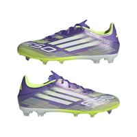 adidas F50 League Gras / Kunstgras Voetbalschoenen (MG) Paars Wit Neongeel - thumbnail