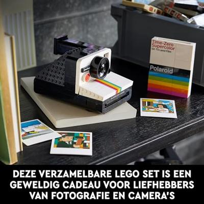 LEGO 21345 Ideas Polaroid OneStep SX-70 camera, bouwmodel voor volwassenen met stickers - thumbnail