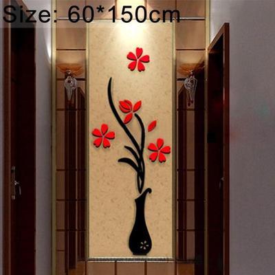 Creatieve vaas 3D acryl stereo muur stickers TV achtergrond muur corridor Home Decoratie grootte: 60 * 150cm Creatieve vaas 3D acryl stereo muur stickers TV achtergrond muur corridor Home Decoratie grootte: 60 * 150cm