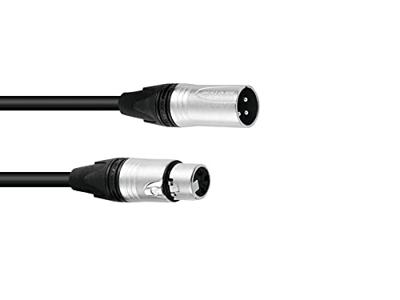 PSSO DMX Cable XLR 3-pin 3m bk Neutrik