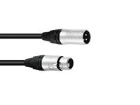 PSSO DMX Cable XLR 3-pin 3m bk Neutrik - thumbnail