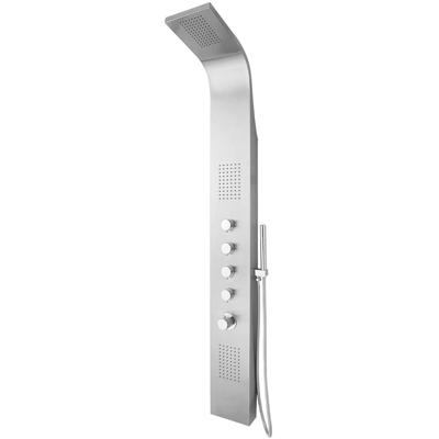 Xellanz Huron Thermostatische Douchekolom - Douchepaneel - Douchezuil - 165x20cm - RVS