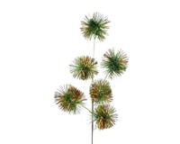 Kerst tak lametta 65 cm groen/goud - thumbnail
