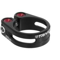 Trivio - zadelpenklem cnc aluminium zwart 31.8mm - thumbnail