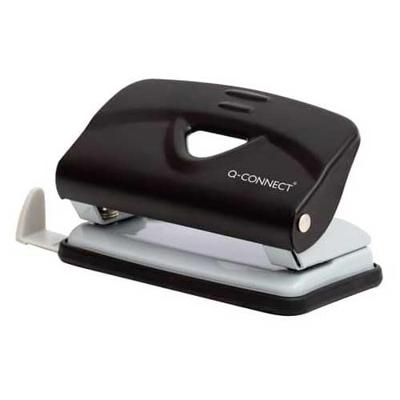 Q-CONNECT Light Duty perforator, metaal, 10 blad, zwart