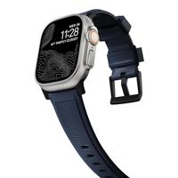 Nomad Rugged Strap Apple Watch (Ultra) 42mm / 44mm / 45mm / 49mm Atlantic Blue Connector Black - thumbnail